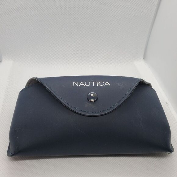 Nautica Blue Glasses Case with Gray Lining - Picture 1 of 6